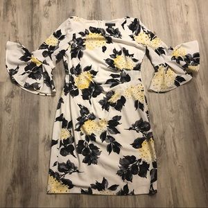Beautiful floral dress with bell sleeves